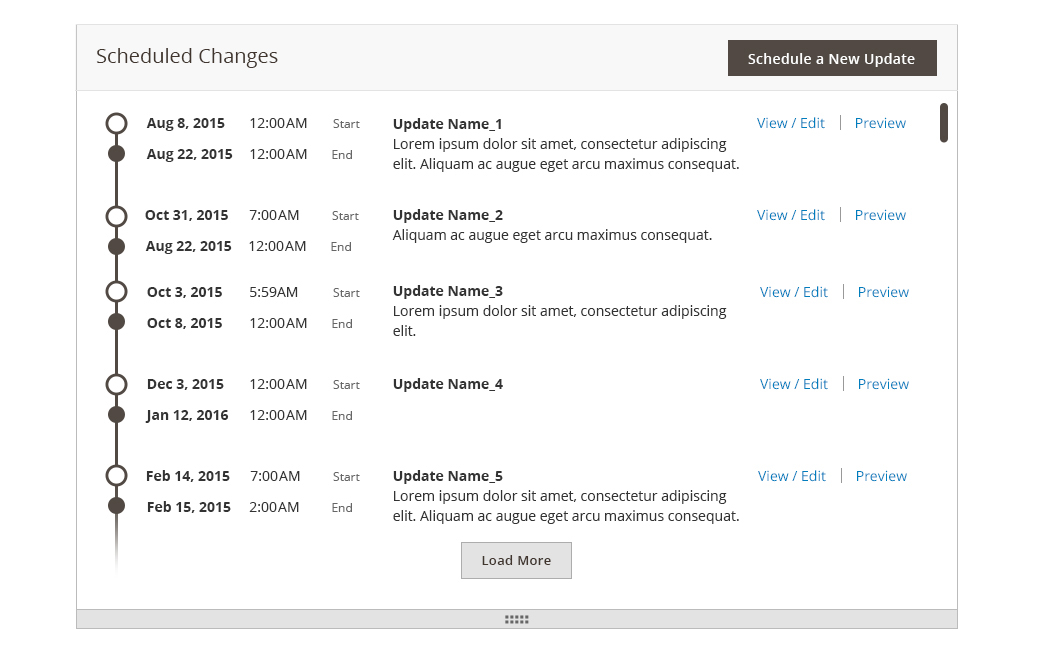 Scheduled Changes Module | Magento 2 Developer Documentation