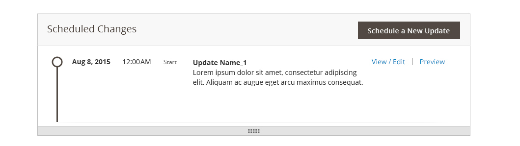 Scheduled Changes Module | Magento 2 Developer Documentation